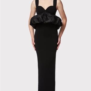 Herve Leger Black Peplum Dress